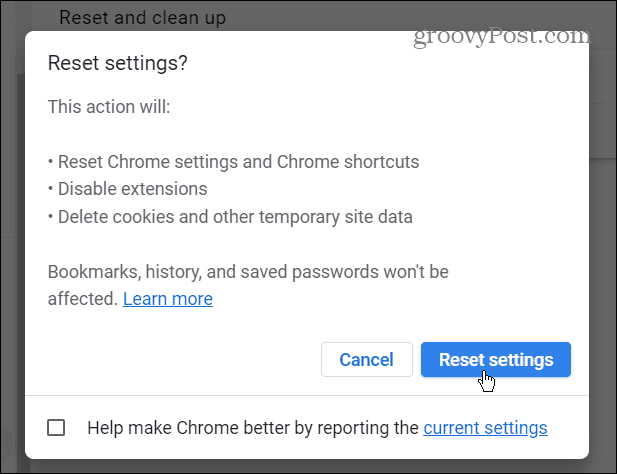 Descărcați Eroare de rețea eșuată în Chrome