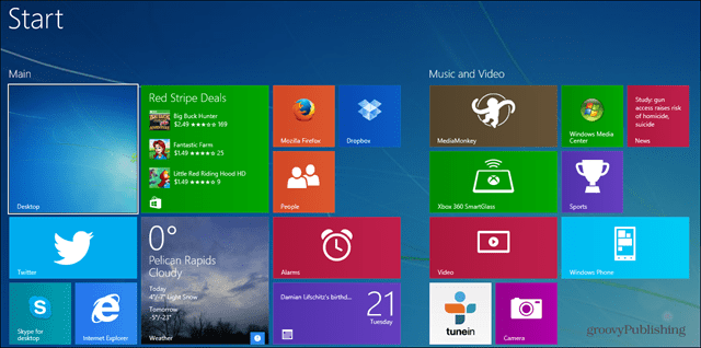 Cum se face copie de siguranță și se resetează ecranul de pornire Windows 8.1