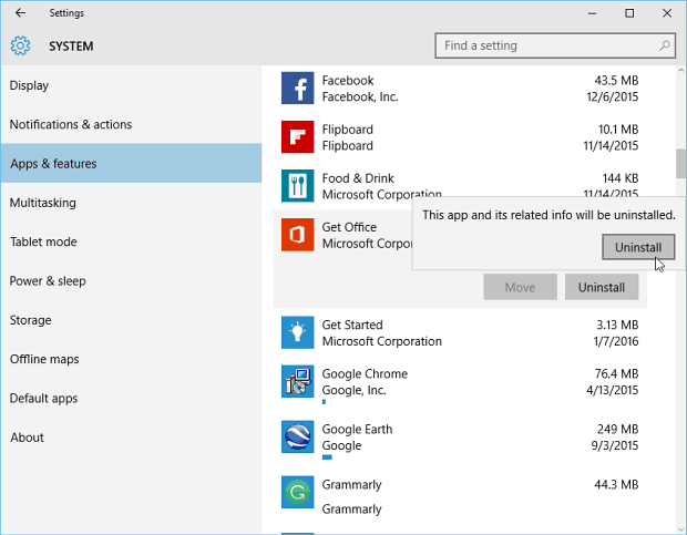 Dezinstalați Candy Crush și alte aplicații preinstalate Windows 10