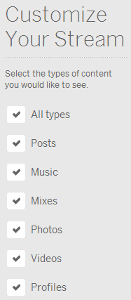 Personalizați-vă fluxul Myspace