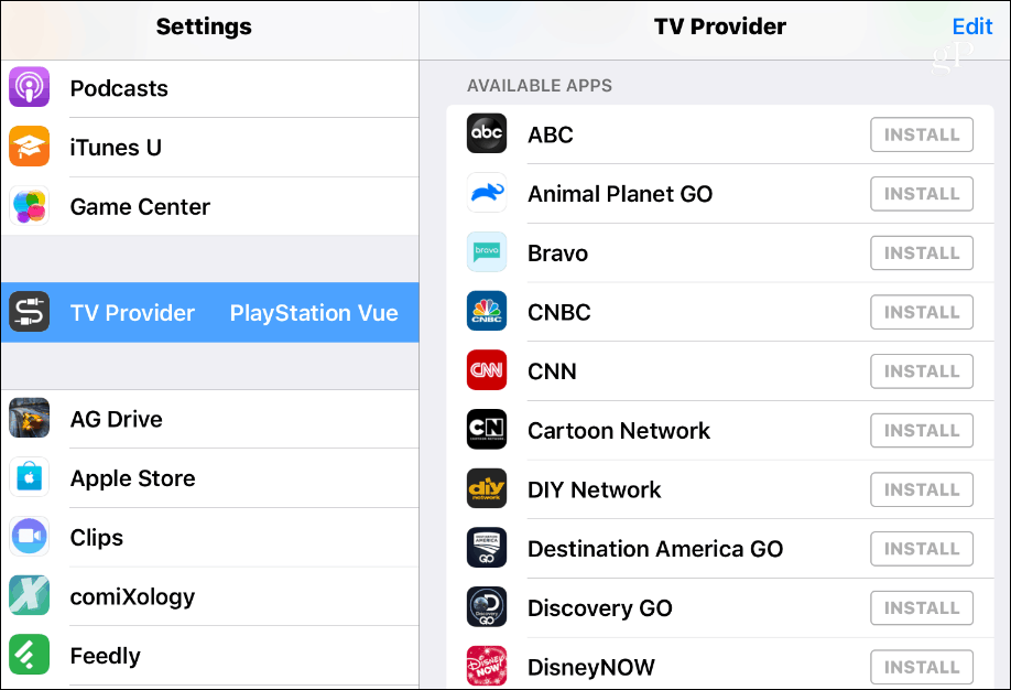 Aplicații disponibile iOS pentru furnizor de televizoare