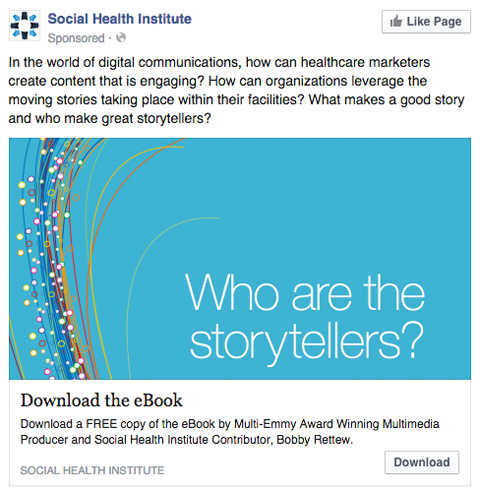 publicitate facebook institut de sănătate socială