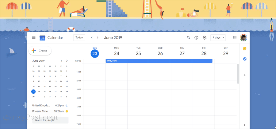 ilustrare calendar Google
