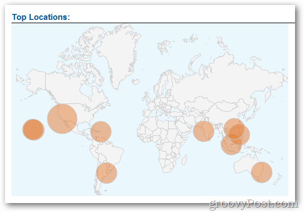 Google Analytics analytics în timp real locații de top beta