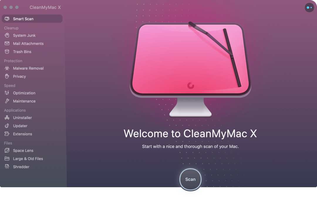 Față CleanMyMac X