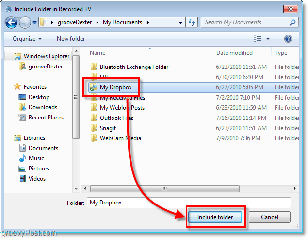 Adăugați „My Dropbox” în meniul Start Windows