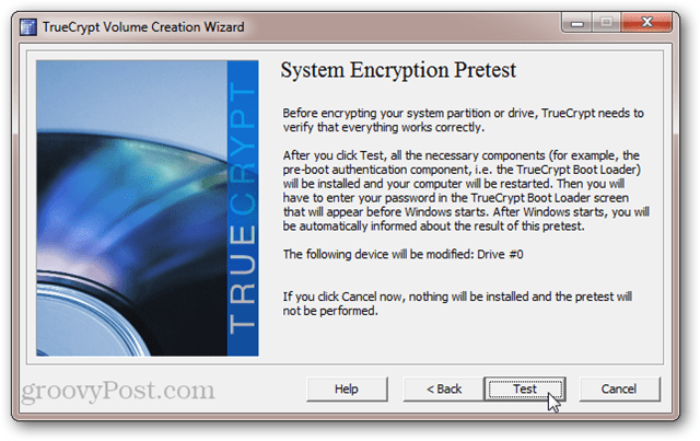 Criptarea sistemului TrueCrypt Pretest