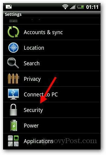 Blocare de securitate Android 2