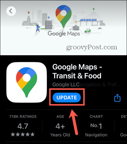actualizare google maps
