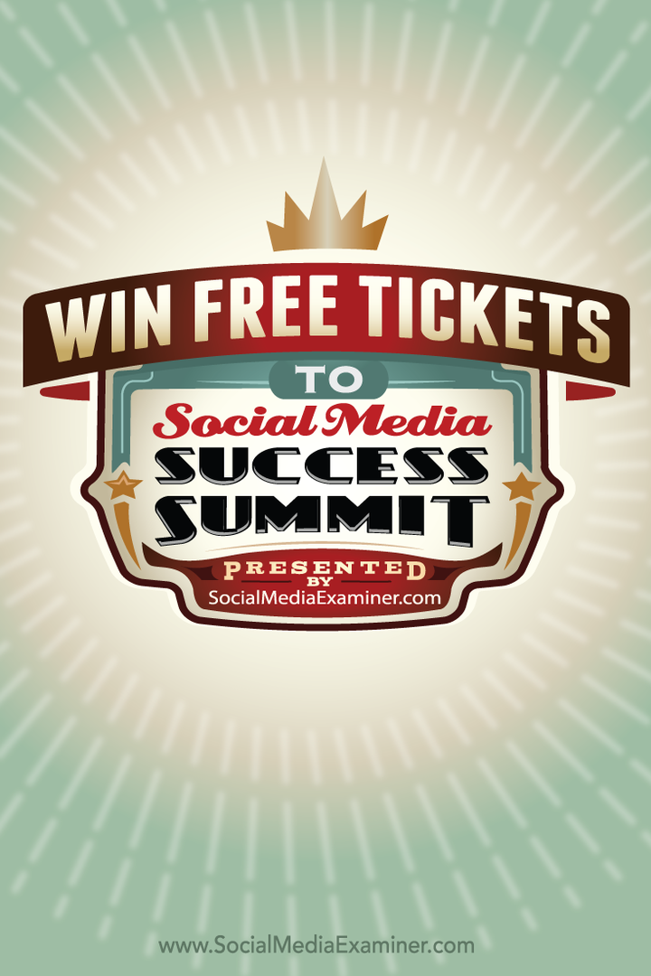 Câștigă bilete gratuite la Social Media Success Summit 2015: Social Media Examiner