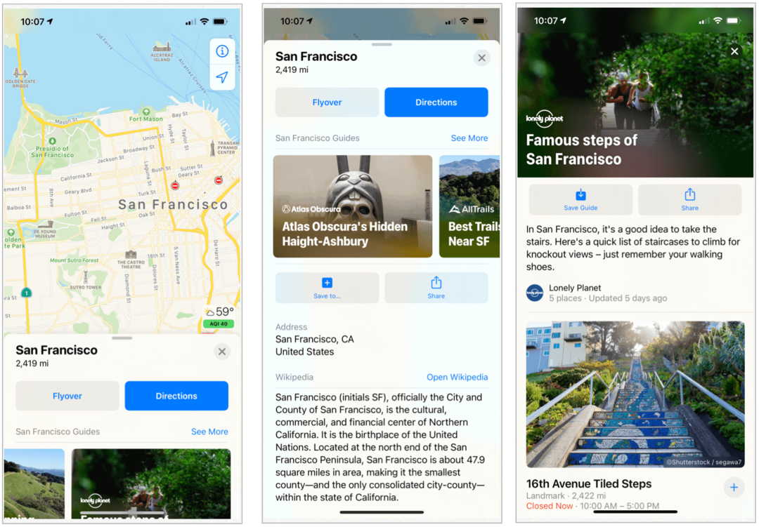 Cum a schimbat Apple Maps în iOS 14, macOS Big Sur