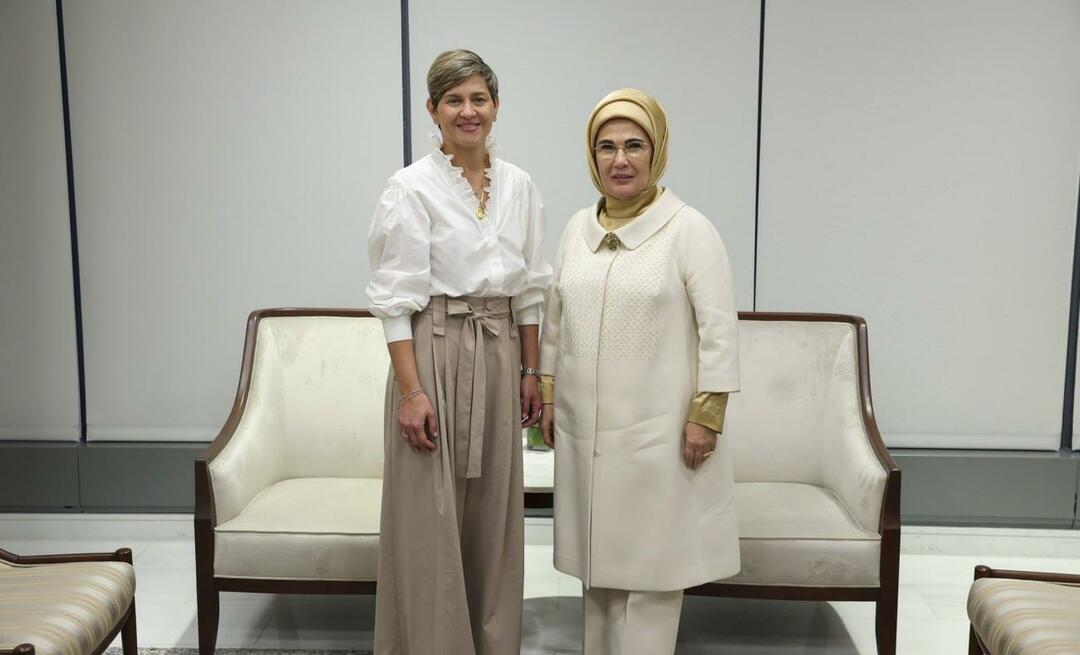 Prima Doamnă Erdoğan s-a întâlnit cu soția președintelui Columbiei!