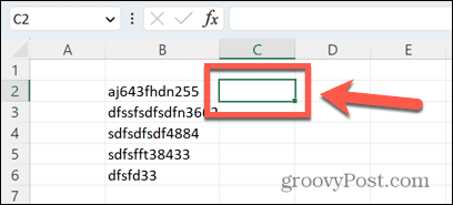 excel select cell
