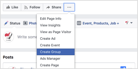 Facebook creează grup cu pagina