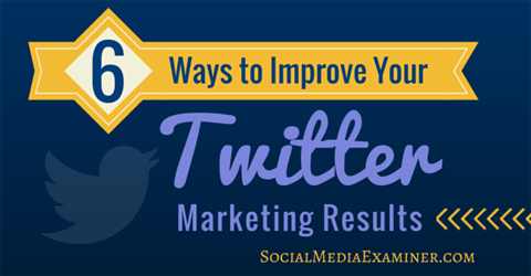 îmbunătățiți rezultatele de marketing pe Twitter