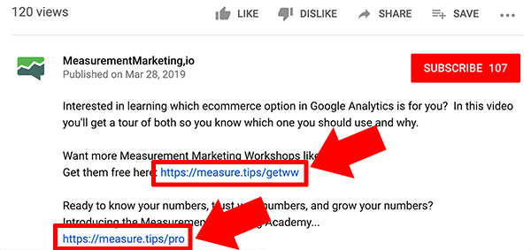 Google Analytics cum să urmăriți traficul de pe canalul YouTube către site-ul dvs. Sfatul 1