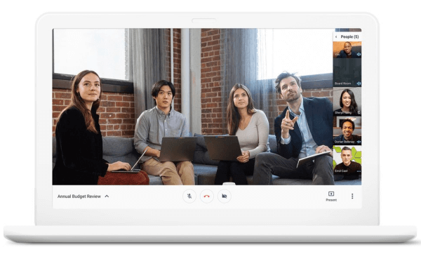 Google dezvoltă Hangouts pentru a se concentra asupra a două experiențe care ajută la reunirea echipelor și la continuarea activității: Hangouts Meet și Hangouts Chat.