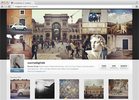 instagram pe web