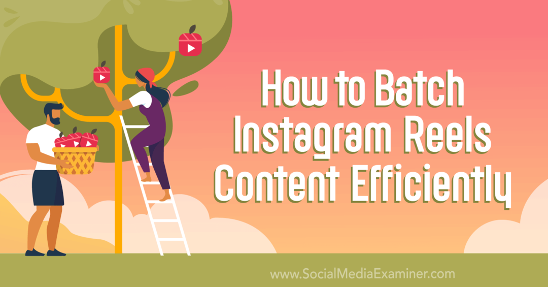 Cum să grupați eficient conținutul Instagram Reels: Social Media Examiner