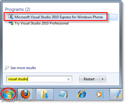 modul de lansare a emulatorului de telefon Windows în Windows 7