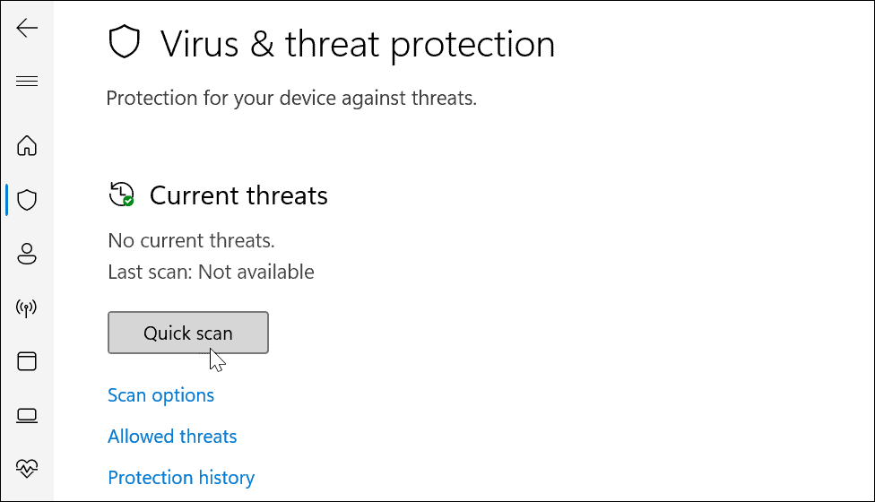 scanare rapidă utilizați securitatea Windows pe Windows 11 pentru o protecție optimă