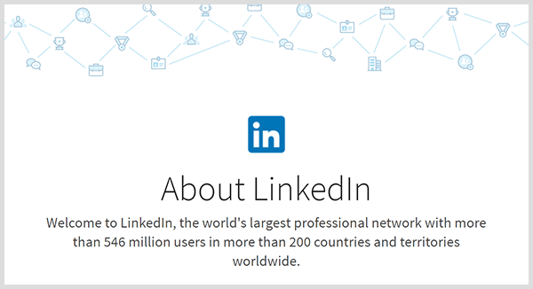 Statisticile LinkedIn notează că platforma are milioane de membri și acoperire globală.