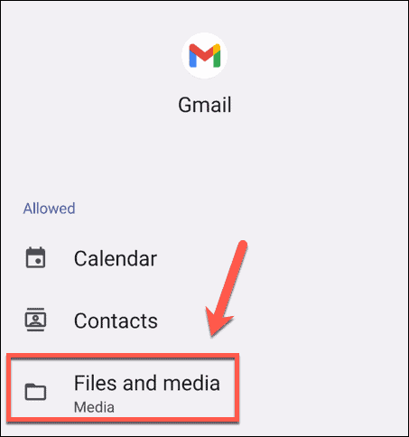 fișiere Android gmail și setări media