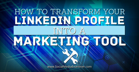 instrument de marketing profil LinkedIn
