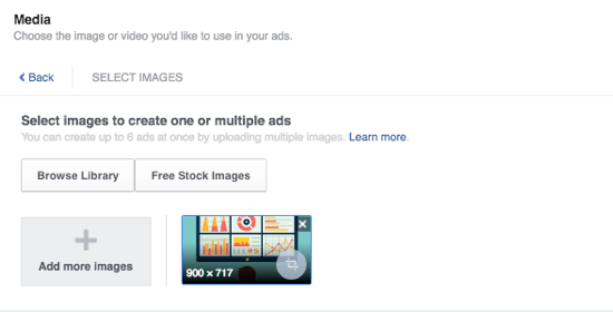 reclamele de pe facebook adaugă media