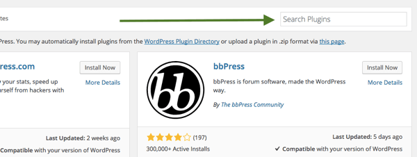 căutare plugin WordPress
