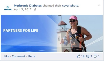 medtronic diabet primul banner de facebook