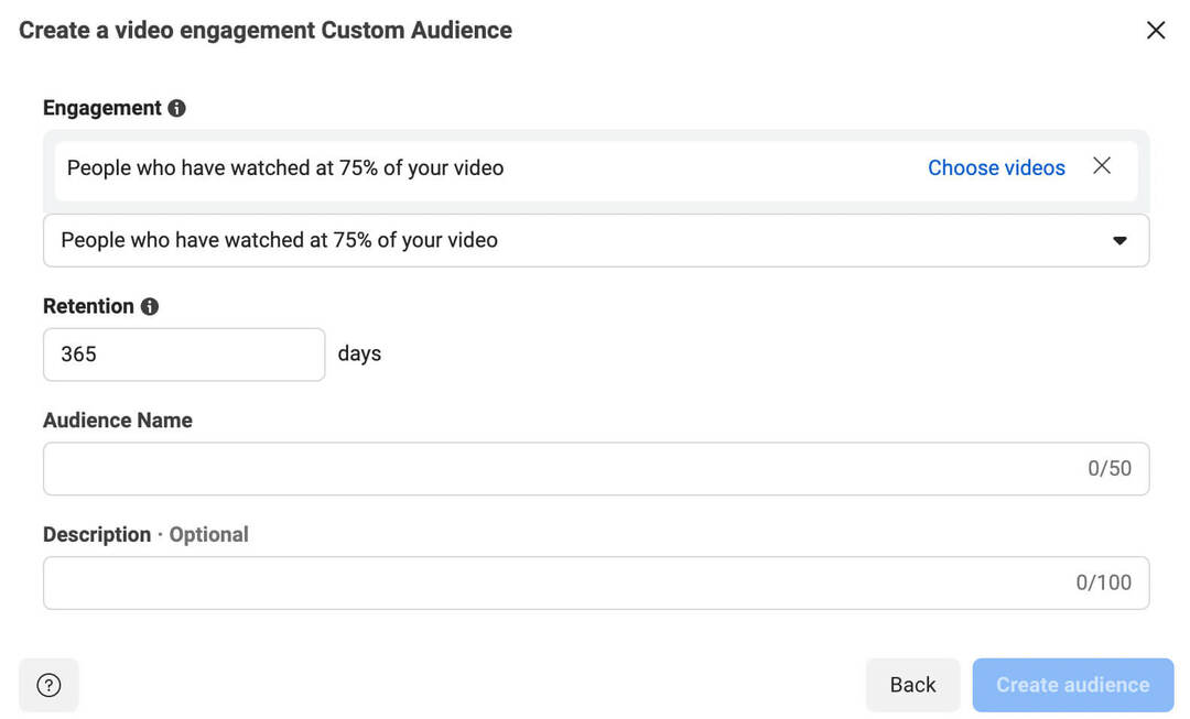 cum-se-configurați-anunțuri-meta-apel-pentru-călătoria-client-facebook-video-creative-remarket-bazate-pe-spectatori-de-videoclipuri-specifice-creați-un-video-implicare- cutsom-audience-exemplu-5