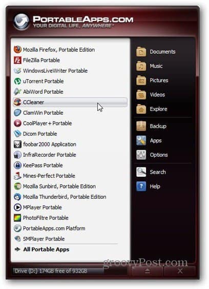 aplicațiile portabile au instalate mai multe aplicații