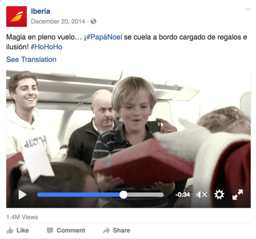 Această campanie video a Iberia Airlines se conectează prin emoția sărbătorilor.