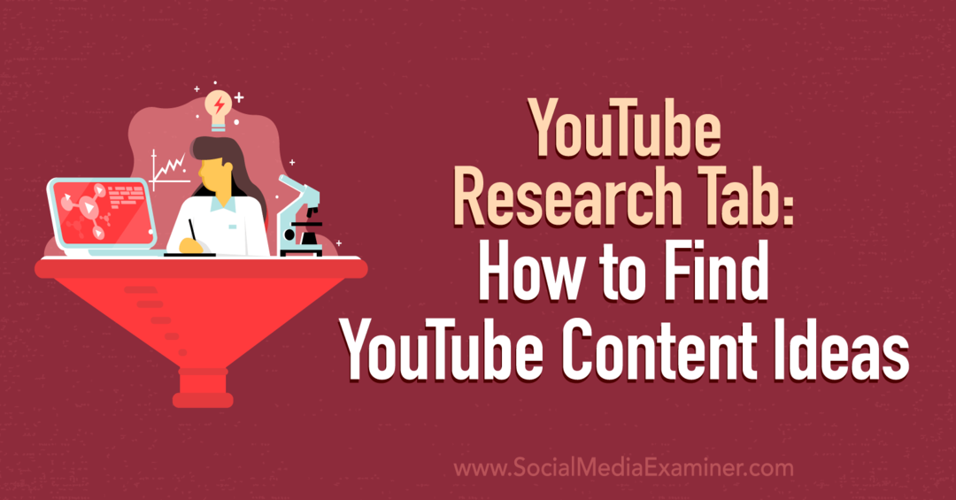 Fila de cercetare YouTube: Cum să găsiți idei de conținut YouTube de către examinatorul de rețele sociale