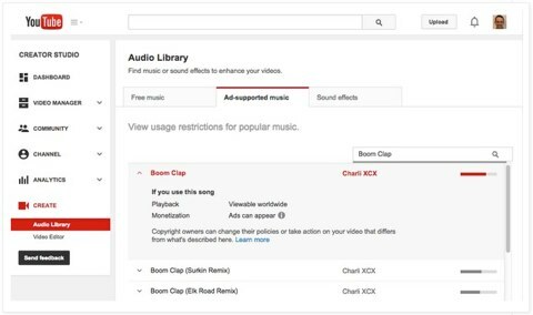 YouTube încărcați videoclipuri cu muzică