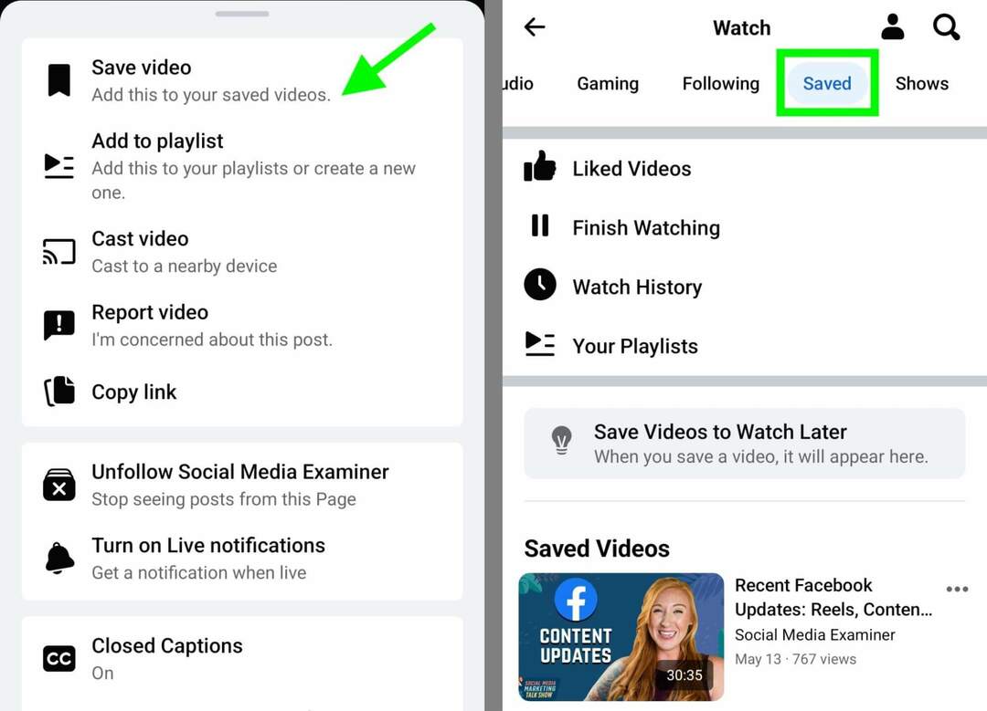 cum-se-salvare-conținut-organic-facebook-postări-video-glisare-fișier-exemplu
