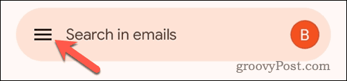 Deschideți meniul Gmail