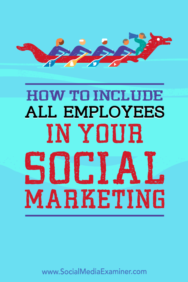 Cum să includeți toți angajații în marketingul dvs. de social media de Ann Smarty pe Social Media Examiner.