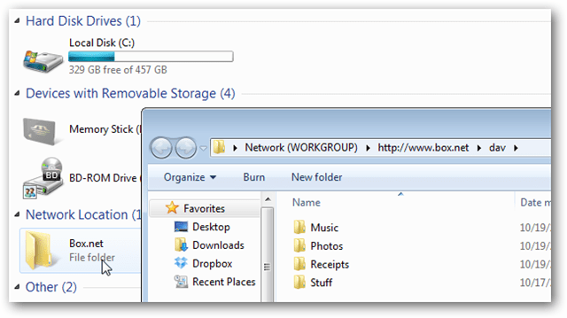 Box.net: Hartă-ți contul gratuit de 50 GB ca Folder de rețea în Windows