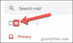 Gmail Selectează butonul Toate opțiunile suplimentare de e-mail