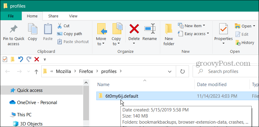 dot folder implicit firefox