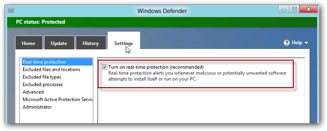 Windows Defender în Windows 8 include MSE