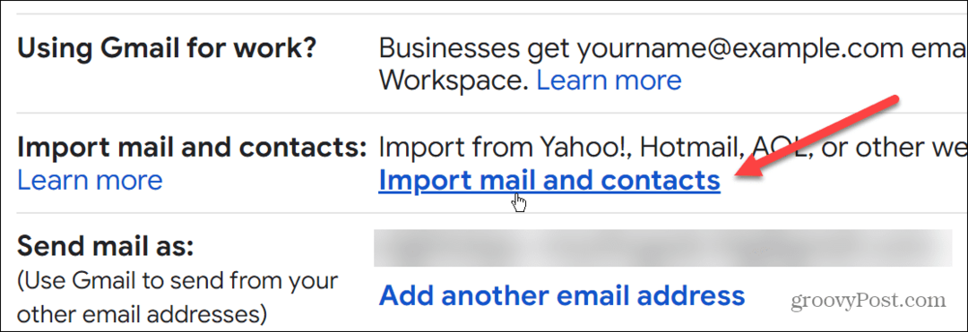 Importați e-mailul Outlook în Gmail