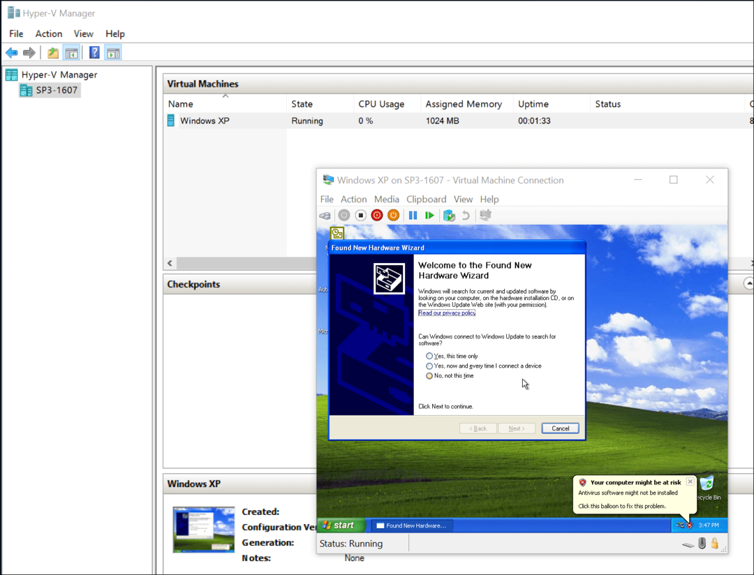 Cum să migreze Virtual Virtual Vox la Windows 10 Hyper-V
