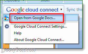 google cloud connect meniu deschis - prin googledocs blogspot