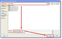Cum să creați fișiere PST folosind Outlook 2003 sau Outlook 2007