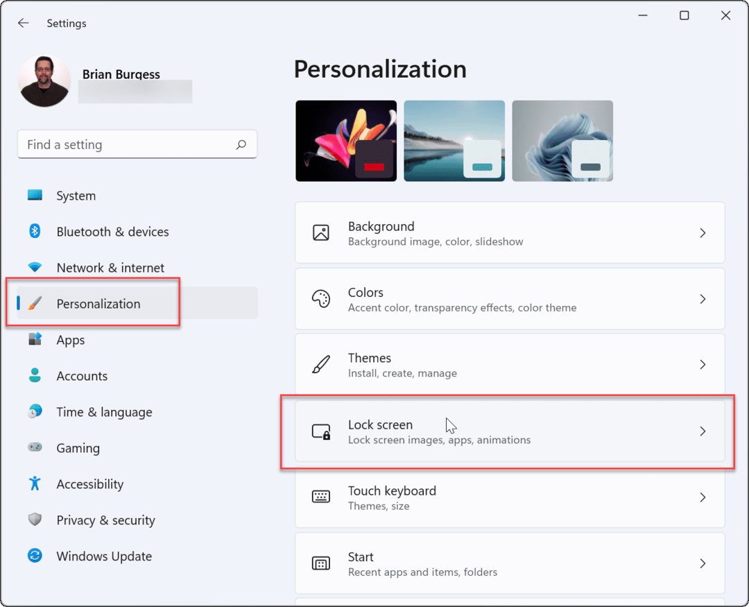 Personalizarea folosește screensaverele Windows 11