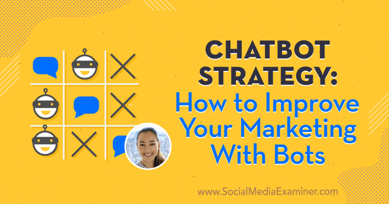 Strategia Chatbot: Cum să vă îmbunătățiți marketingul cu roboții care prezintă informații de la Natasha Takahashi pe podcastul de socializare marketing.