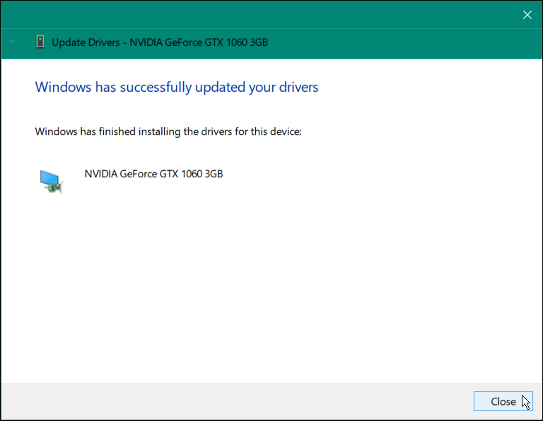 închideți instalați manual driverele de dispozitiv pe Windows